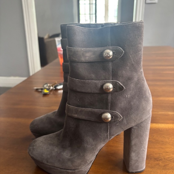 MK Maisie grey suede boots - Picture 3 of 5